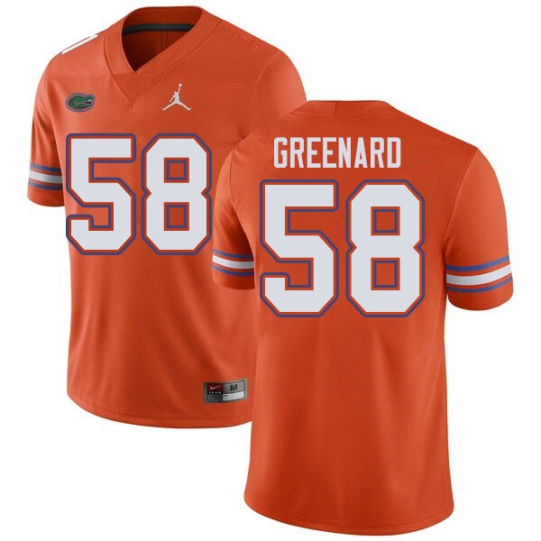 Jordan Brand Men #58 Jonathan Greenard Florida Gators College Football Jerseys Orange